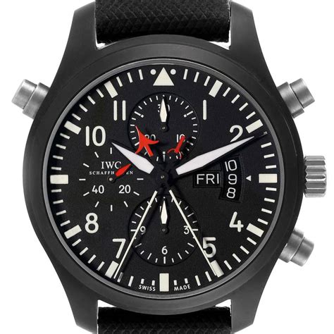 iwc top gun rattrappante replica|iwc top gun double chronograph.